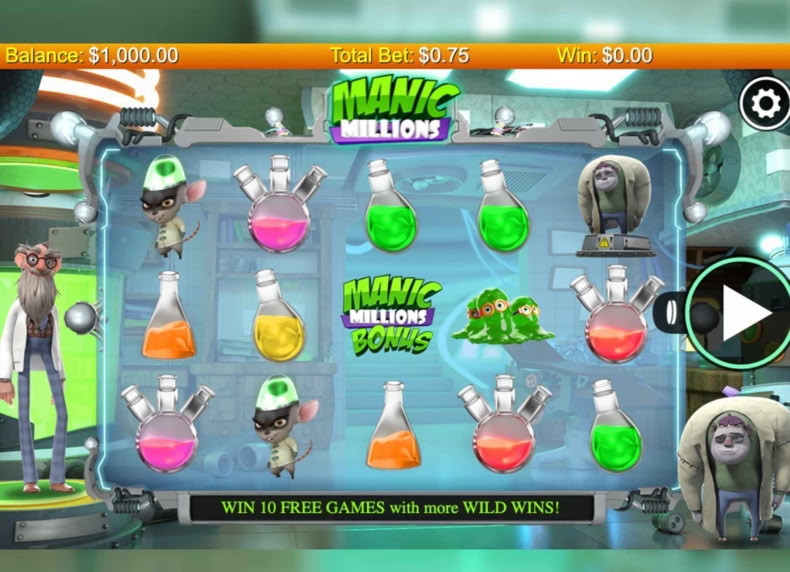 Manic Millions game - play for free