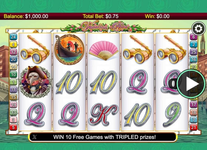 Venetian Rose game - play for free