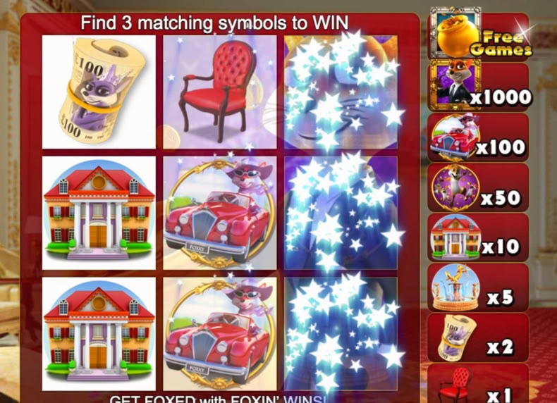 Scratch Foxin' Wins game - play for free