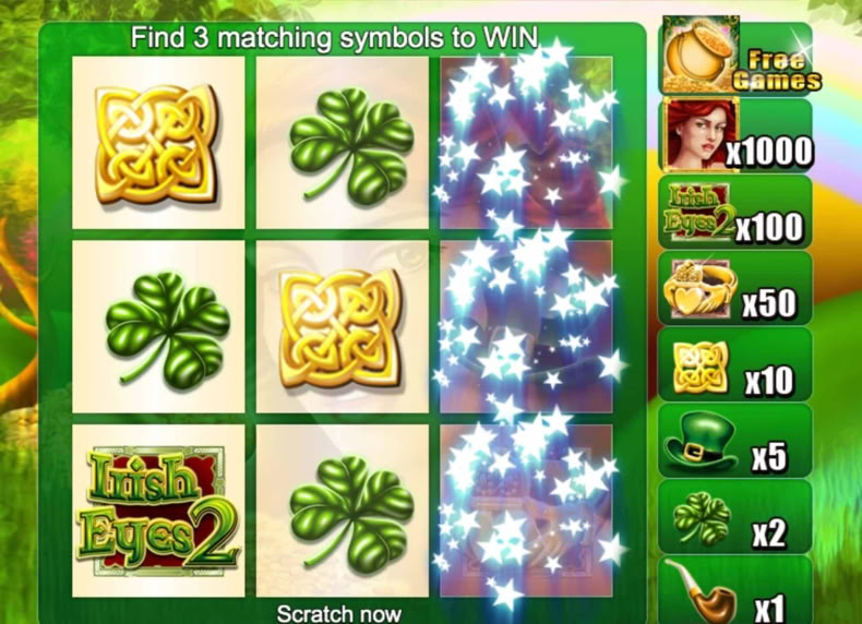 Scratch Irish Eyes 2 game - play for free