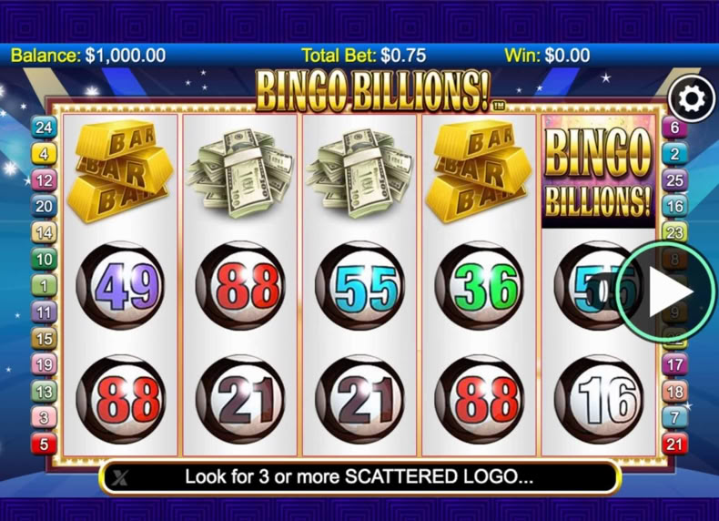 Bingo Billions game - play for free