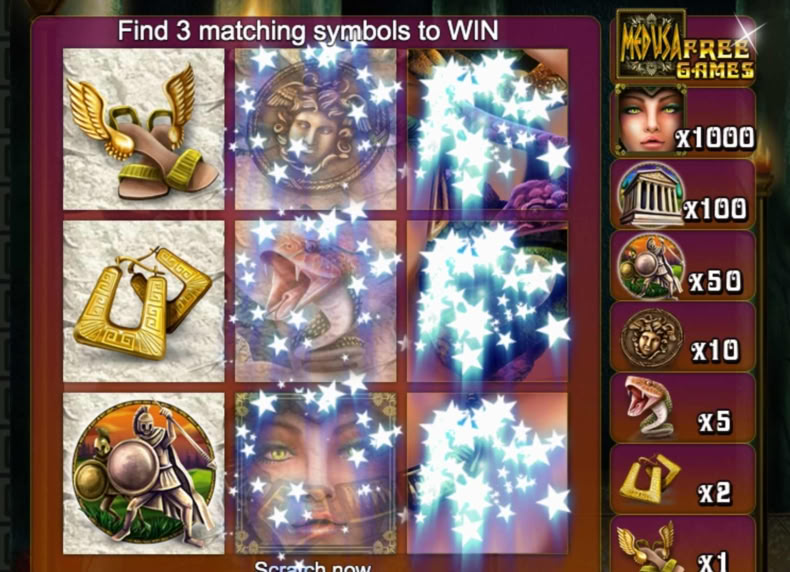 Scratch Medusa game - play for free