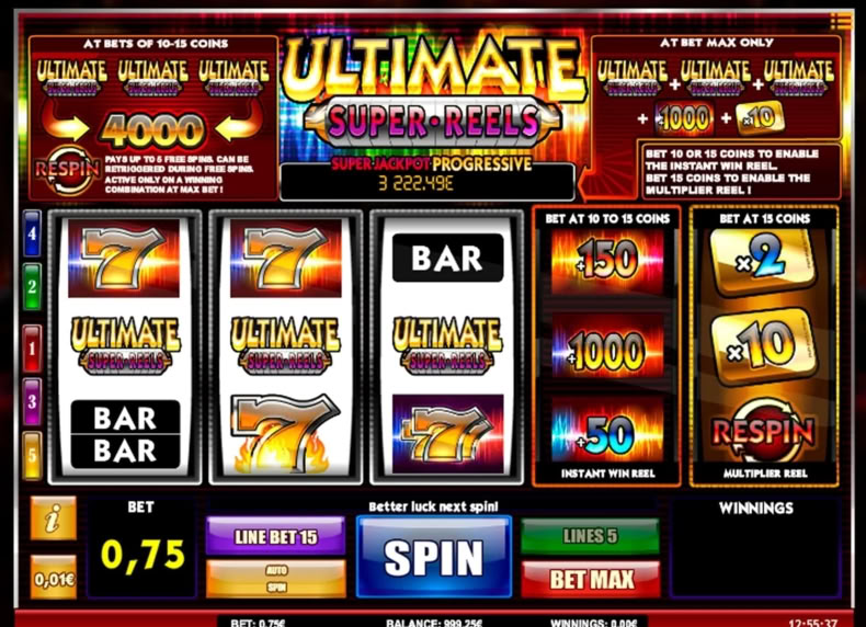 ULTIMATE SUPER REELS game - play for free