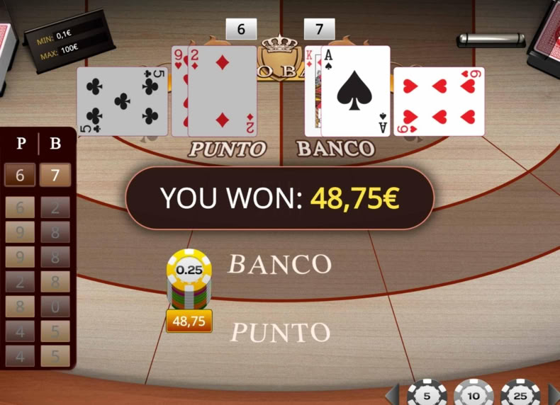 Punto Banco game - play for free