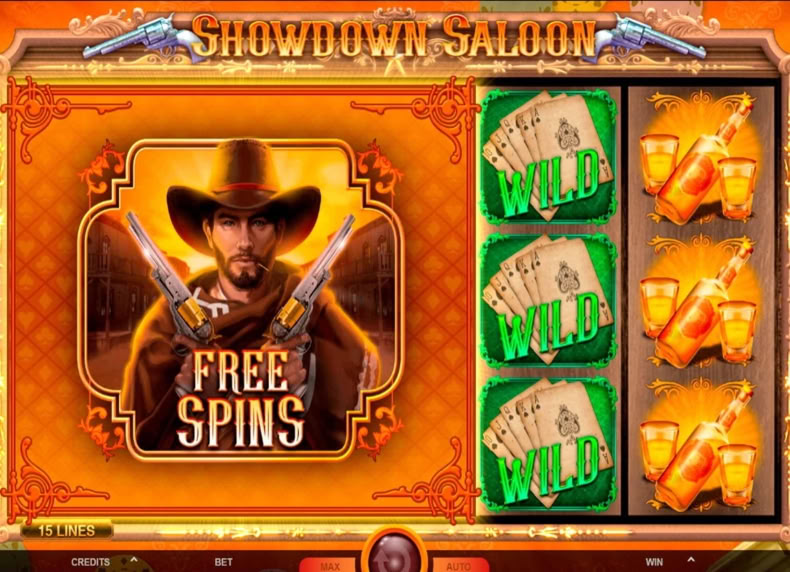 Showdown Saloon game - play for free
