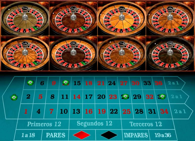 Multi Wheel European Roulette Gold game - play for free
