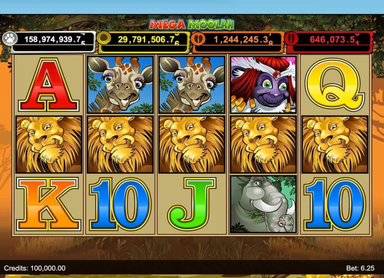 Mega Moolah game - play for free