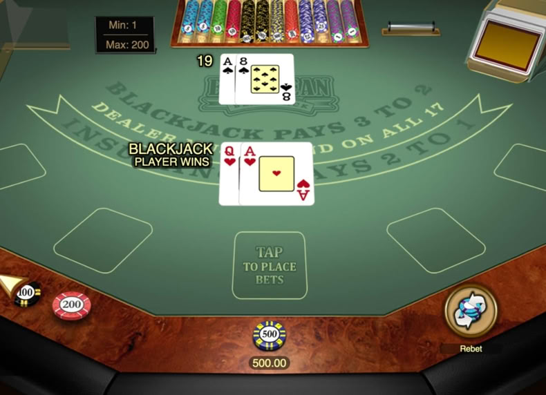European Blackjack Gold game - play for free