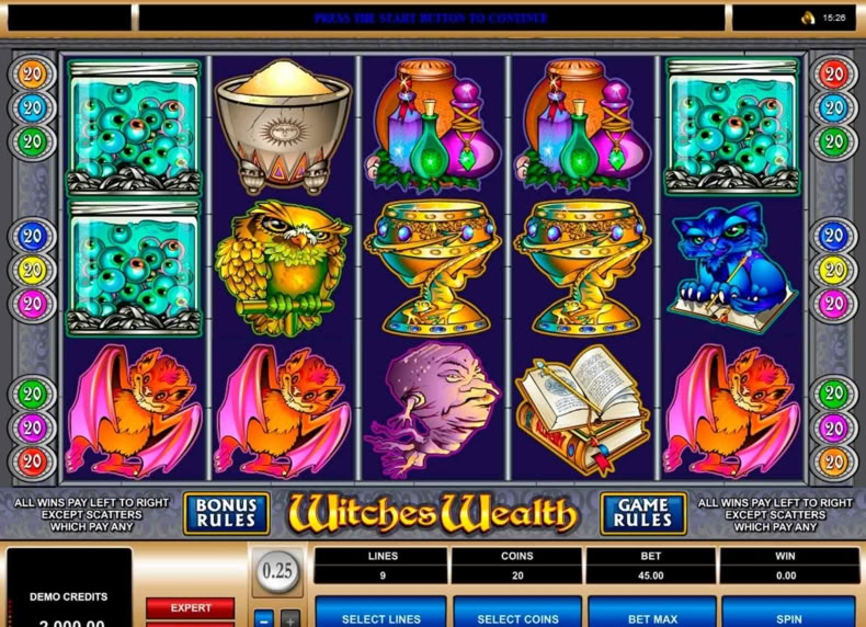 Witches Wealth game - play for free