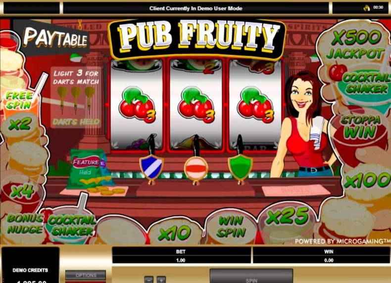 Pub Fruity game - play for free