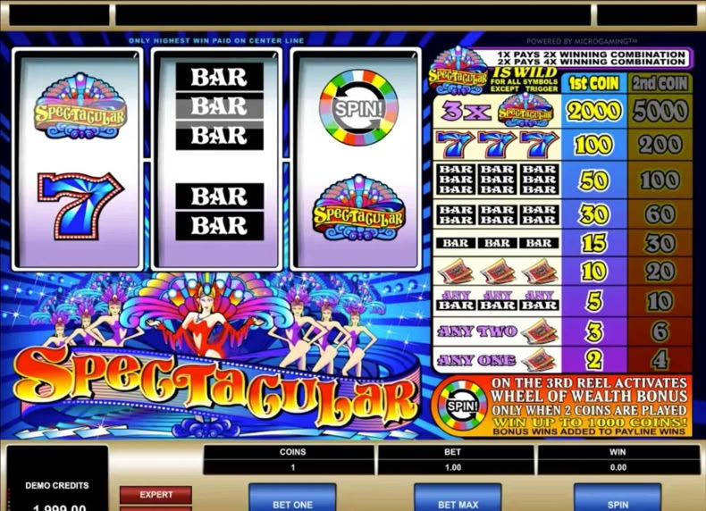 Spectacular Wheel of Wealth game - play for free