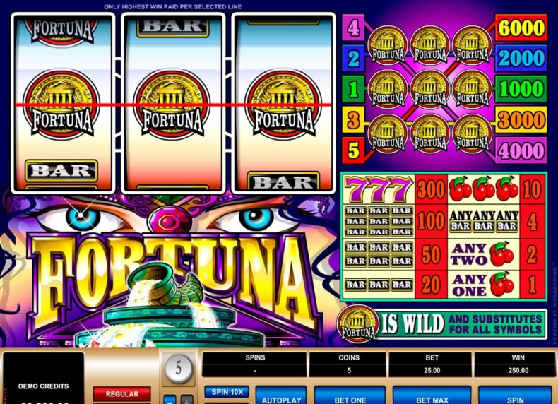 Fortuna game - play for free