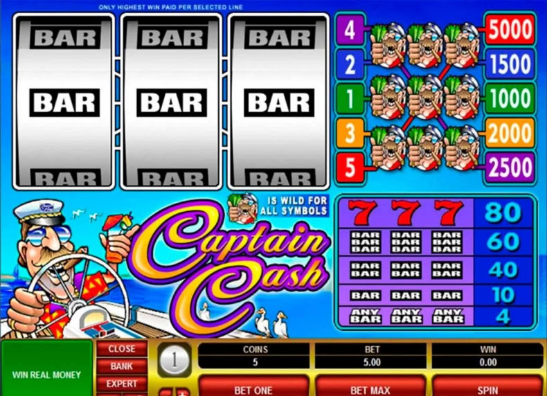 Captain Cash game - play for free