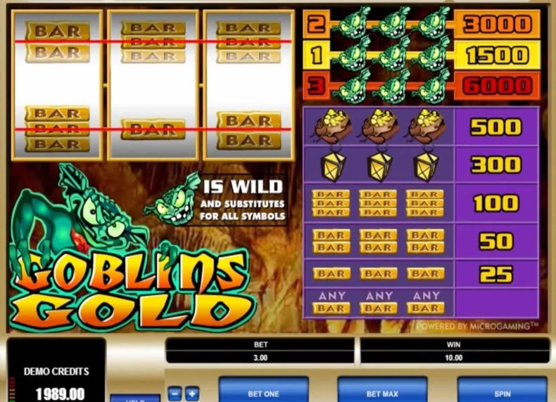 Goblins Gold game - play for free