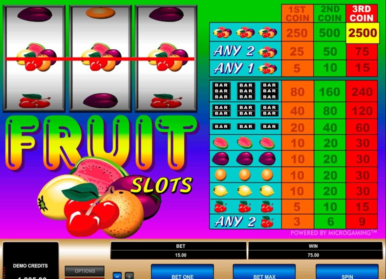 Fruit Slots game - play for free