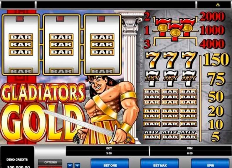 Gladiator's Gold game - play for free