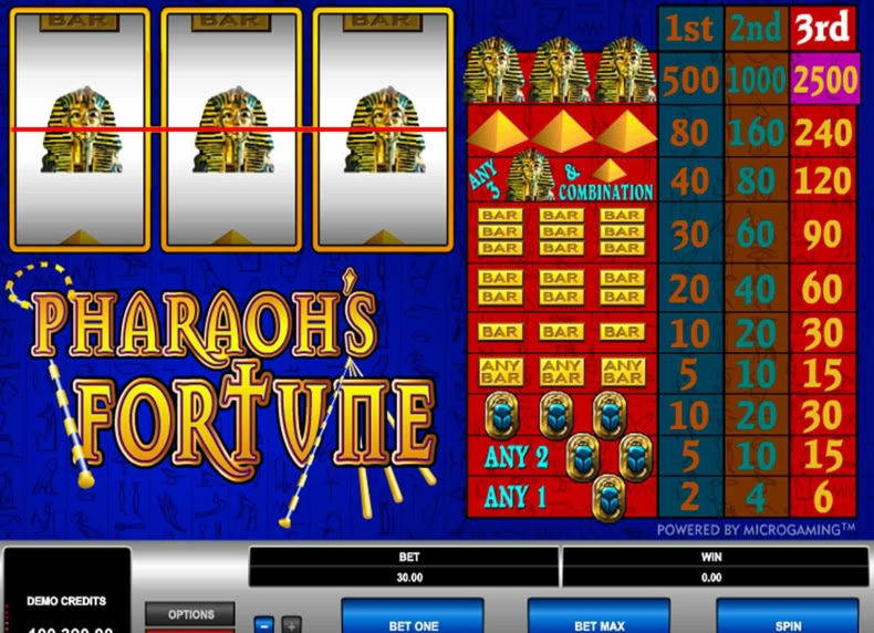Pharaoh's Fortune game - play for free