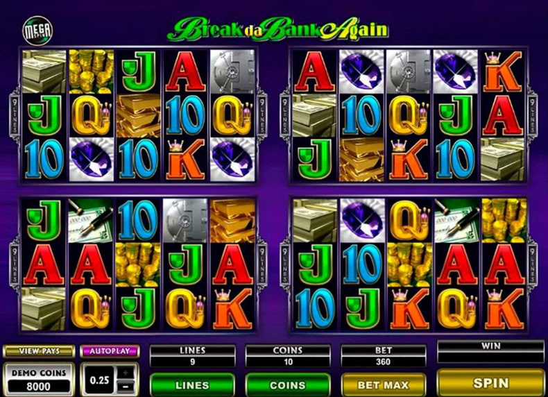 Break da Bank Again Mega Spin game - play for free