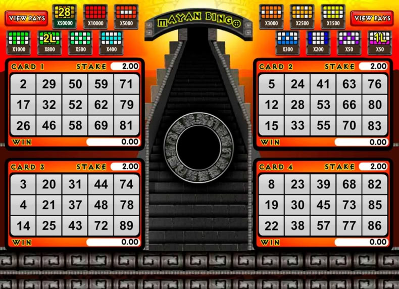 Mayan Bingo game - play for free