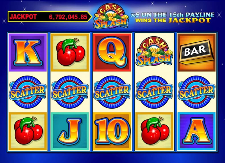 Cash Splash 5 Reel game - play for free