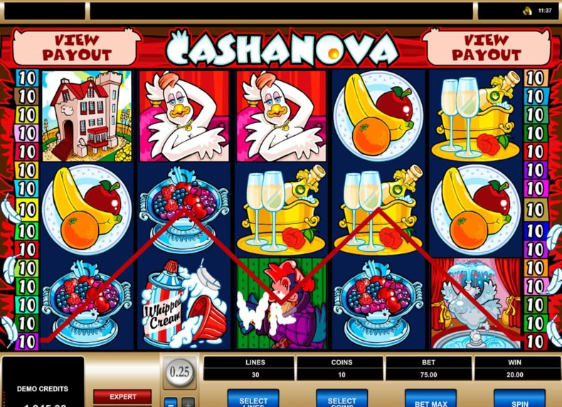 Cashanova game - play for free