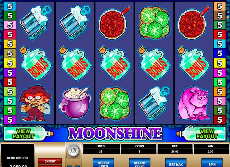 Moonshine game - play for free