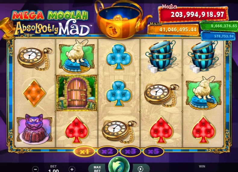 Absolootly Mad: Mega Moolah game - play for free