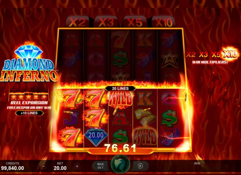 Diamond Inferno game - play for free