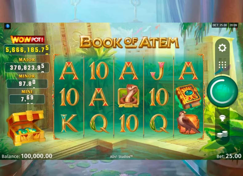 Book of Atem WowPot! game - play for free