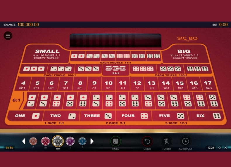 Sic Bo game - play for free