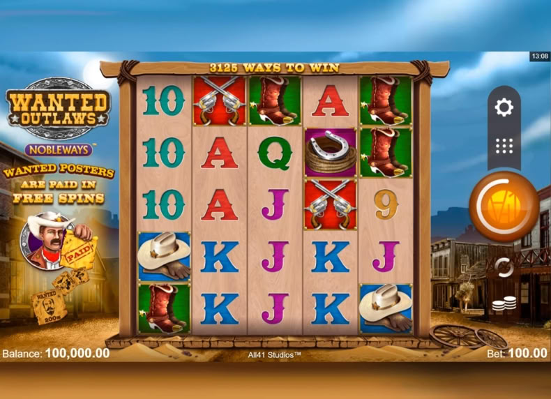 Wanted Outlaws game - play for free