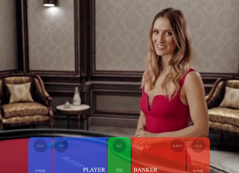 Real Baccarat with Sarati game - play for free