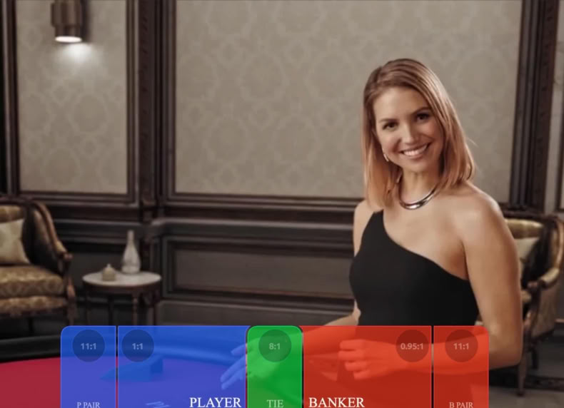 Real Baccarat with Courtney game - play for free