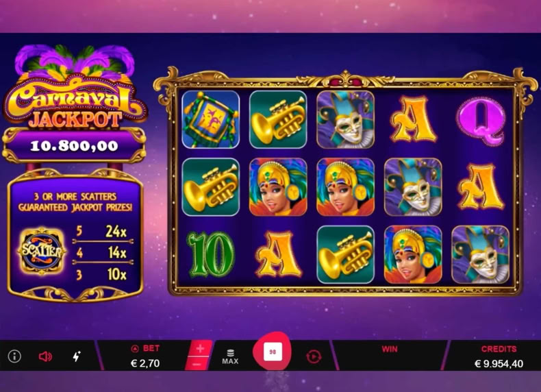 Carnaval Jackpot game - play for free