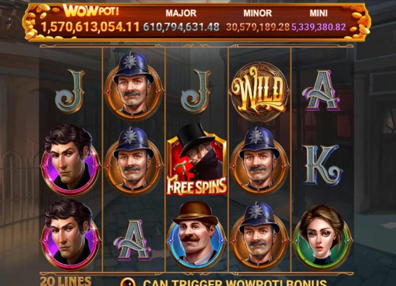 Sherlock and Moriarty WOWPOT game - play for free
