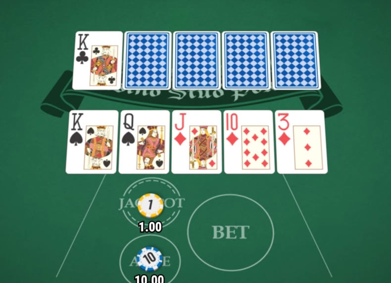 Casino Stud Poker game - play for free