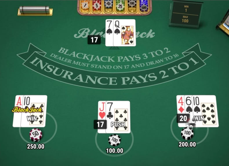 European BlackJack MH game - play for free