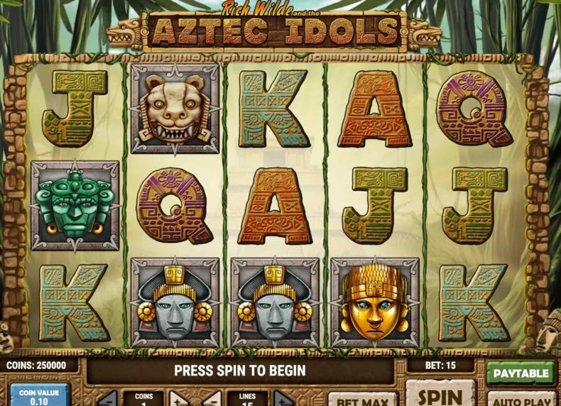 Aztec Idols game - play for free