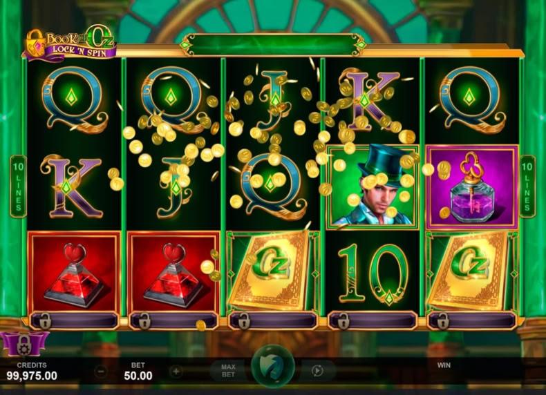 Book of Oz: Lock 'N Spin game - play for free