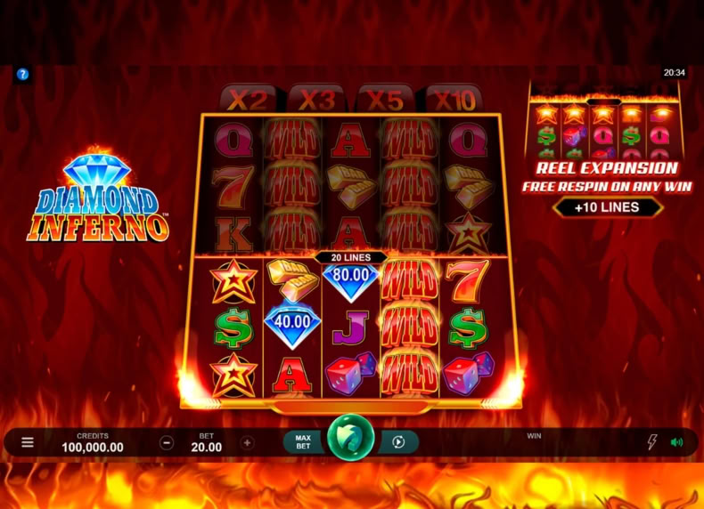 Diamond Inferno™ game - play for free