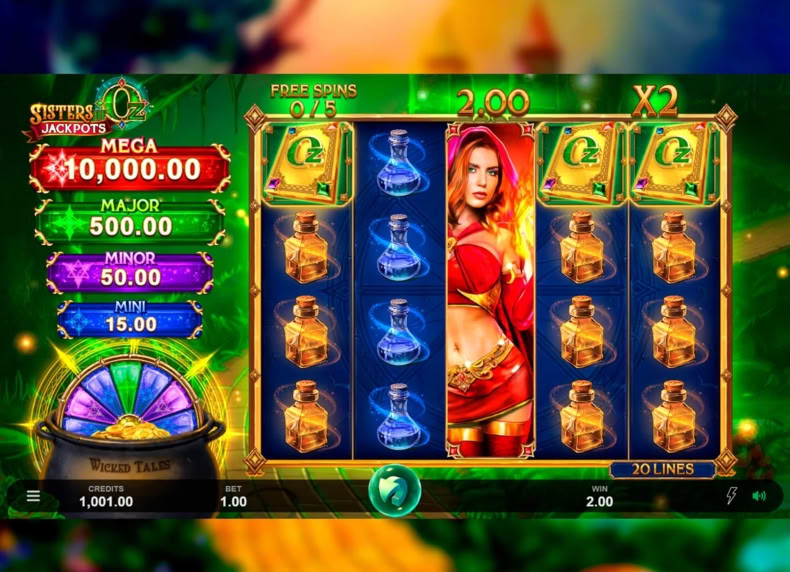 Sisters of Oz™ Jackpots game - play for free