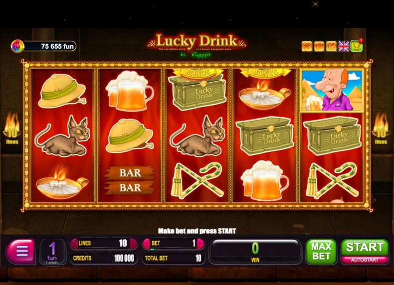 Lucky Drink In Egypt game - play for free