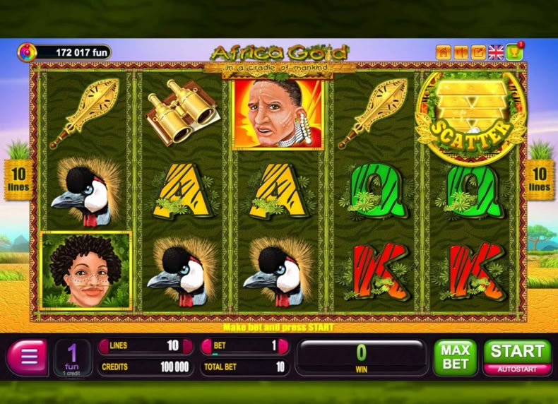 Africa Gold game - play for free