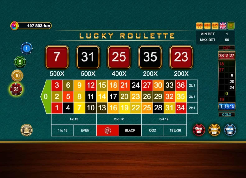Lucky Roulette game - play for free
