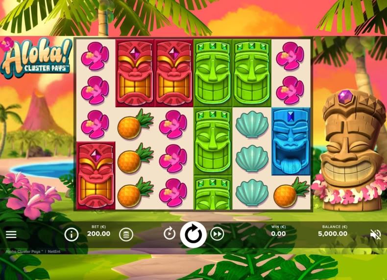 Aloha! Cluster Pays game - play for free