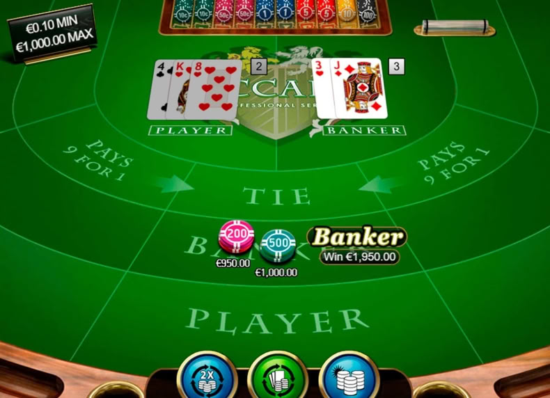 Baccarat Pro game - play for free