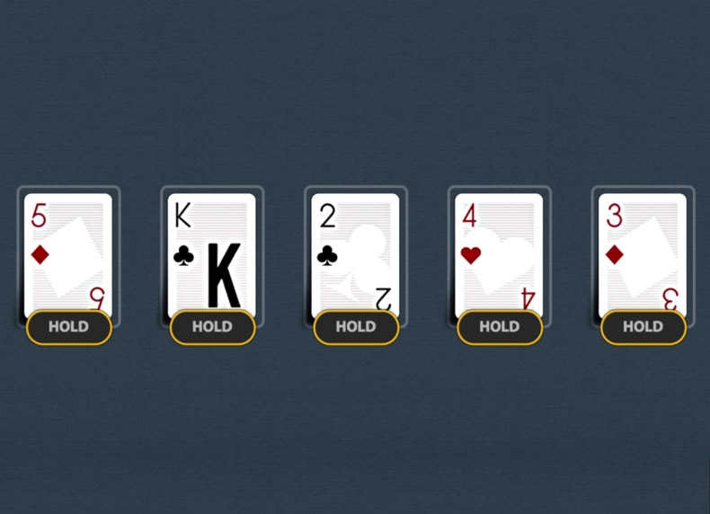 Jacks or Better Double Up game - play for free
