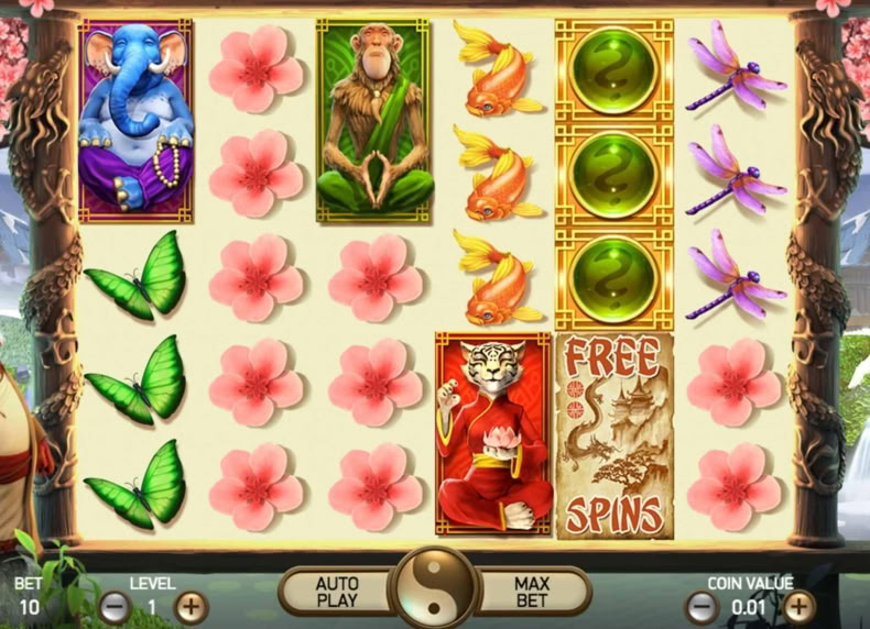 The Legend of Shangri-La: Cluster Pays game - play for free