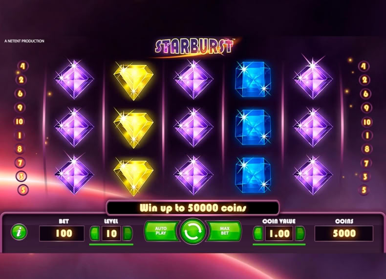 Starburst game - play for free