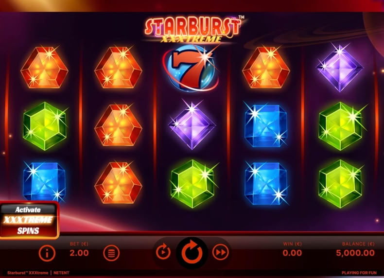 Starburst XXXtreme game - play for free